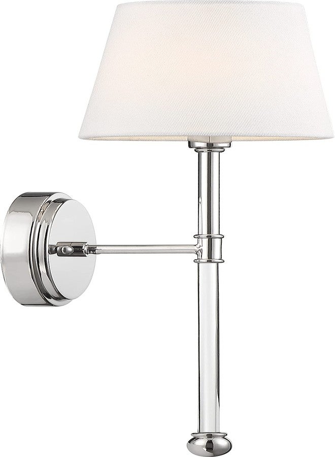 Nuvo 60/6688 Olmsted 1 Light Wall Sconce, Polished Nickel Finish - Image 2