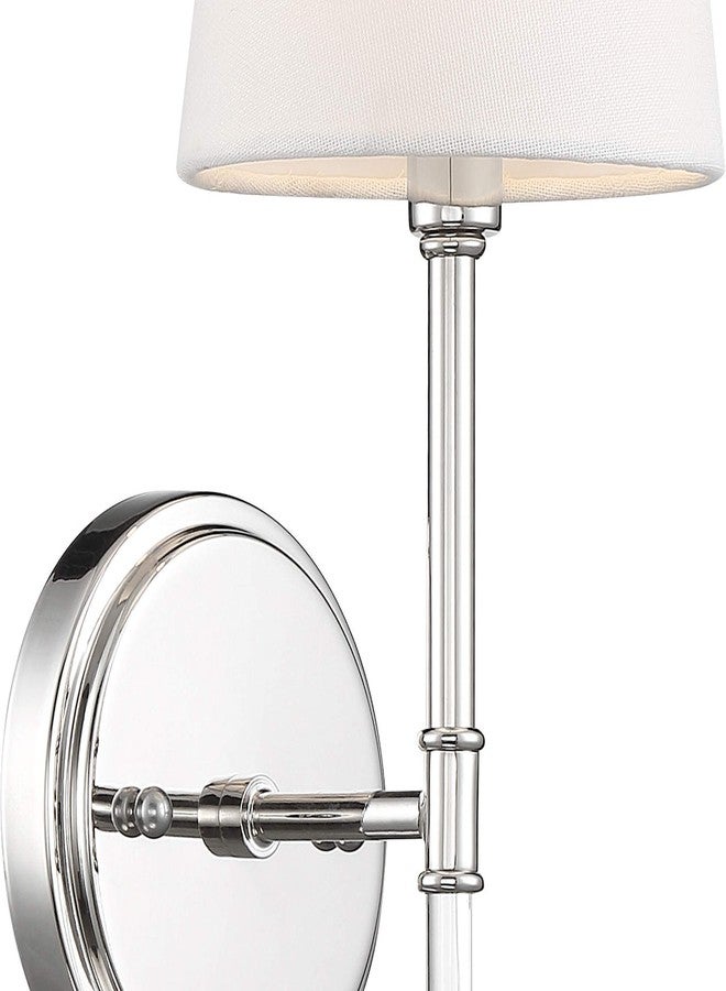 Nuvo 60/6688 Olmsted 1 Light Wall Sconce, Polished Nickel Finish - Image 4