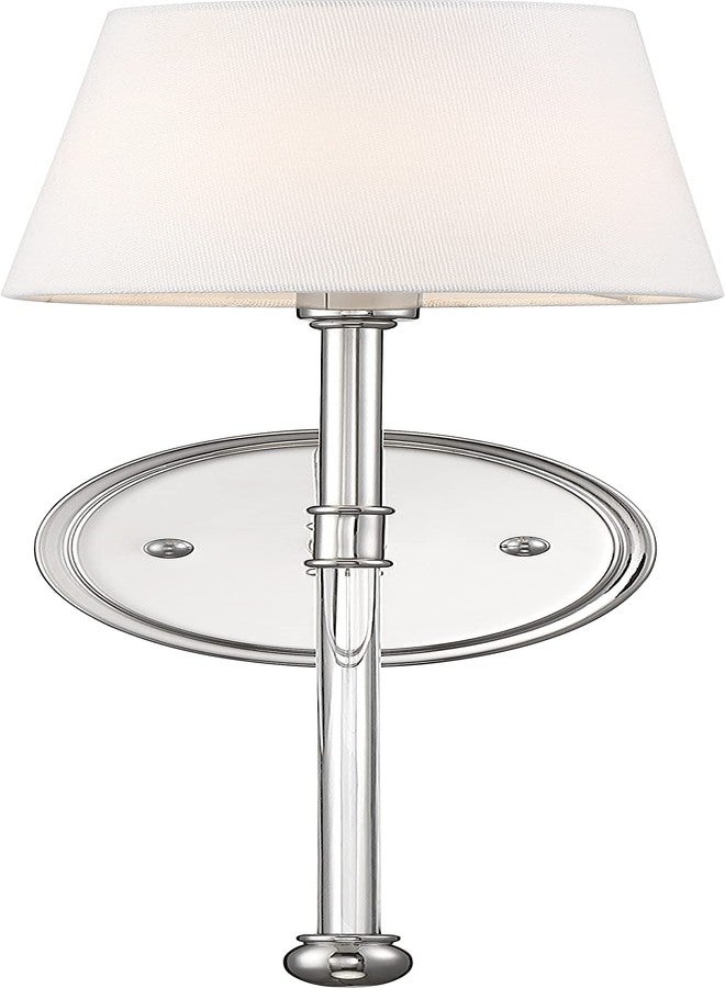 Nuvo 60/6688 Olmsted 1 Light Wall Sconce, Polished Nickel Finish - Image 3