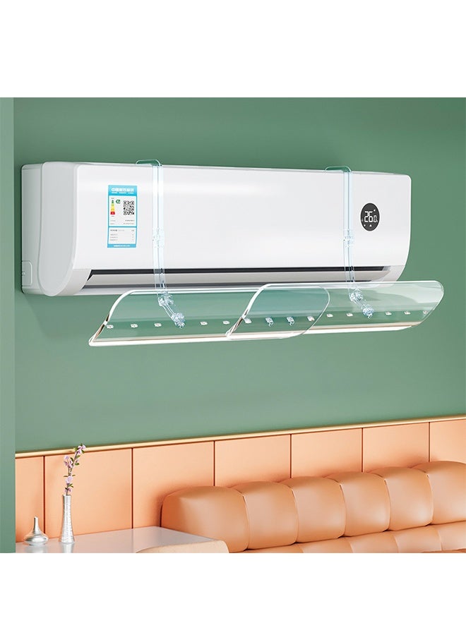 مكيف الهواء العاكس مكيف الهواء درع الرياح، تقسيم AC قابل للتعديل تدفق العاكس منع AC من التنفس مباشرة، 50-102CM القابلة للسحب AC الزجاج الأمامي - Image 1