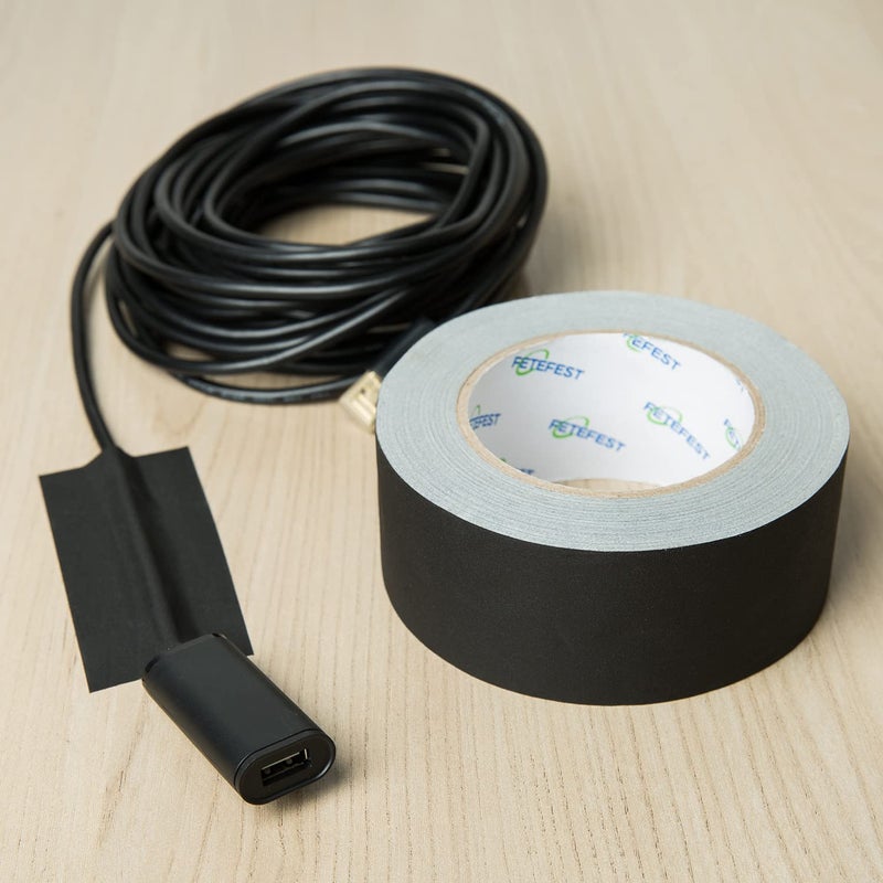 Fetefest Gaffers Tape Black Heavy Duty, 2" by 30 Yards, Professional Grade Gaffer Tape, Non-Reflective, No Residue, Hand Tear, Self-Adhesive, Multiple Purposes (Black, 2 inches x 30 Yards) - Image 5