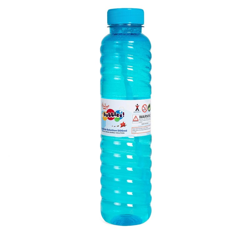 Hamleys Bubble Solution Bottle, 500ml, Blue | Safe & Gift-Friendly - Image 2