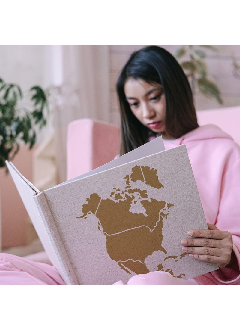 FINGERINSPIRE FINGERINSPIRE North America Map Stencil 11.8x11.8 inch Hollow Out United States Canada Mexico Map Drawing Stencil Reusable North America Travel Place Map Craft Stencil for Photo Album, Wall, Paper  - Image 5