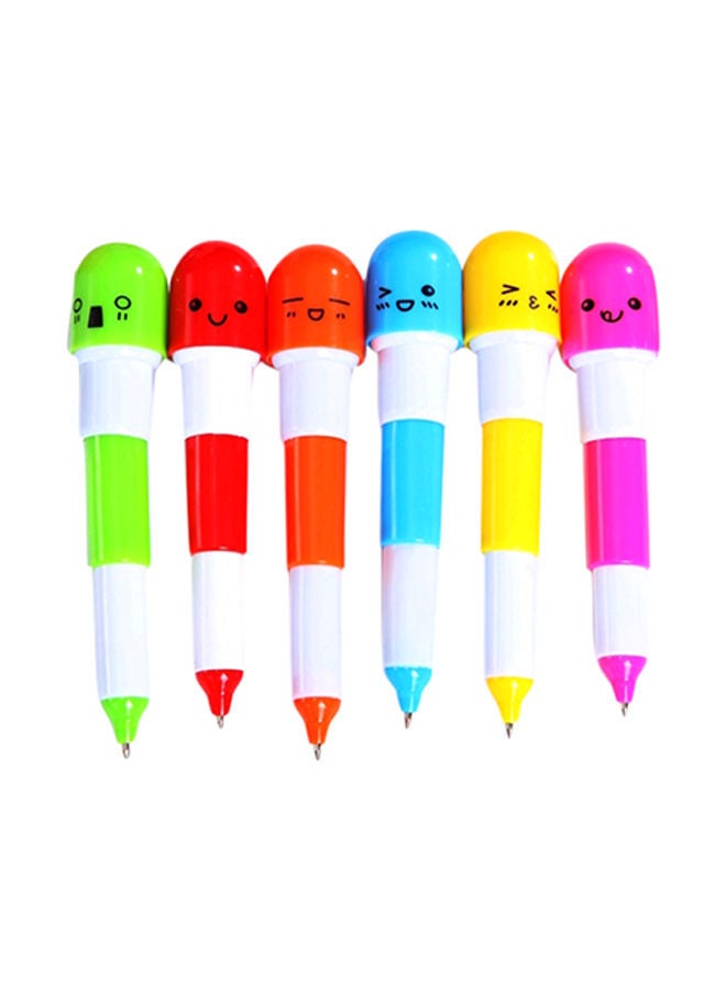 NIBEMINENT 50-Piece Creative Cute Expression Ballpoint Pen Set Multicolour