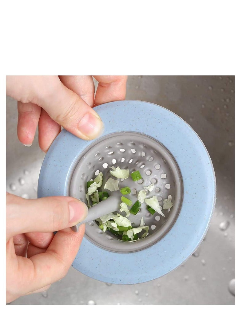 Y&D 4 Packs Kitchen Sink Strainer Stopper Kit Silicone Drain Good Grips Large Wide for Shower Hair Catcher Cover  - Image 4