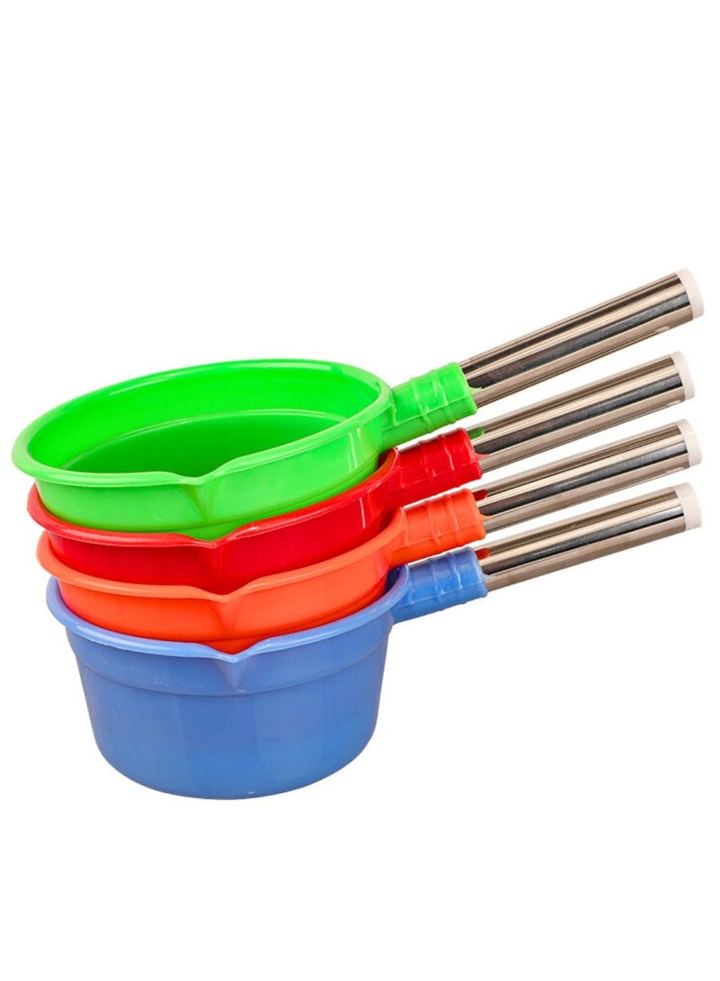 ARTC Water Spoon And Water Ladle Bath Dipper Spoon For Bathroom And Hair Washing And Water Scoop Cup For Kitchen And Rice Washing Red - Image 4