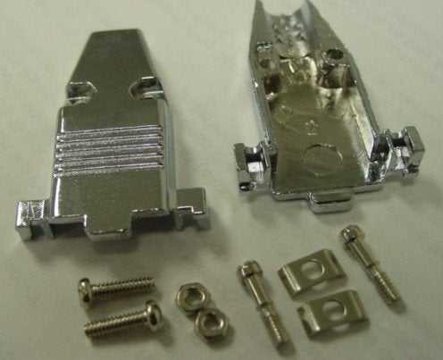 PC Accessories - Connectors Pro DB9 Metal Hood Back Shell DB-9 with Short Screws, 10-Pack for DB9 Male Female Connectors - Image 2