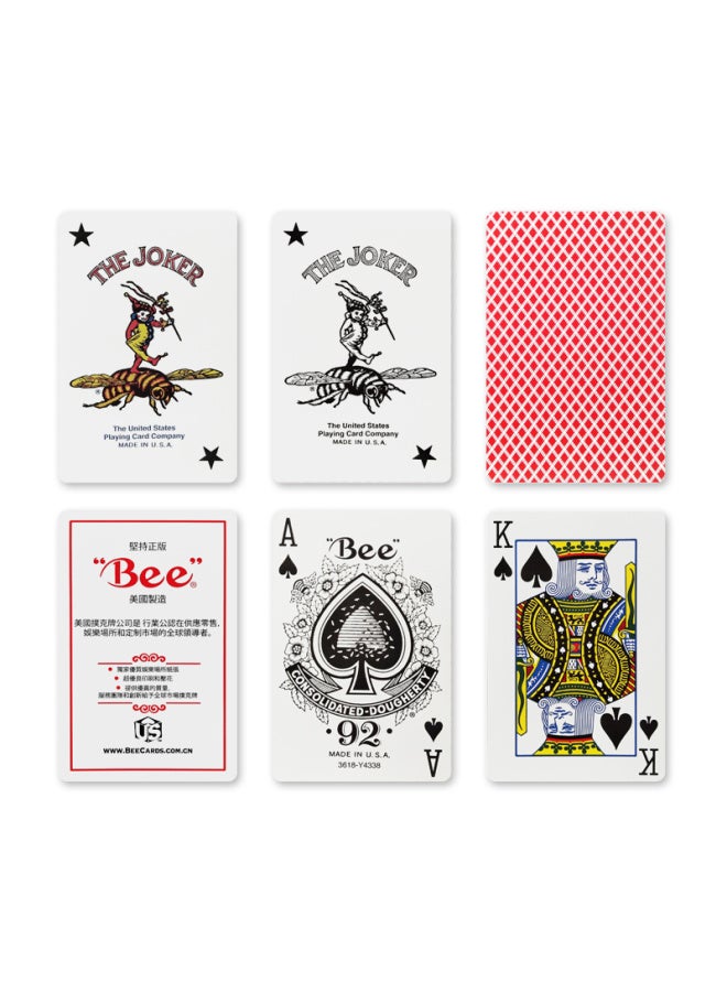 Bee Mini Bumblebee Canasta Playing Cards Narrow Edition Entertainment Paper Cards Durable Bridge Cards 12 Decks Per Pack - Image 3