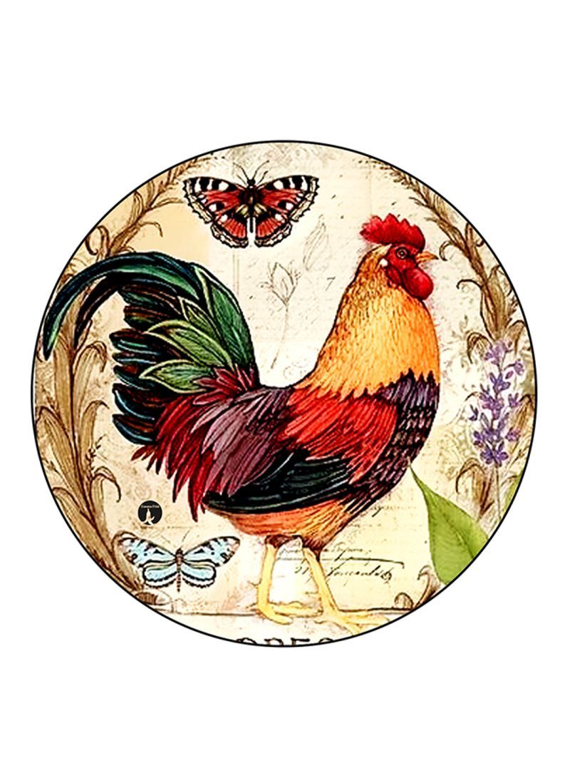RKN Rooster Printed Mouse Pad Multicolour