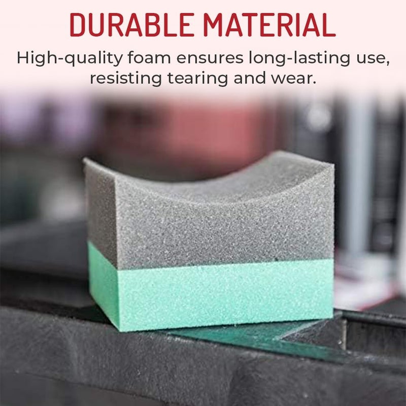 Hi-Tech Tire Dressing Applicator 12 Pack - Durable and Reusable, Contoured Tire Shine and Dressing Sponge for Your Car's Wheels Practical build - Image 5