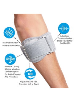 Sweet seven Elbow Brace for Tendonitis & Pain Relief - Support Strap for Men and Women - Weightlifting, Tennis, Golf, Sports Injury Recovery  - Image 3