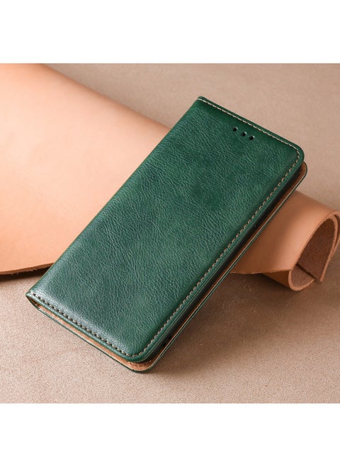 For SonyFor SonyXZ3 Card Magnetic Suction Phone Case Xperia 1 V Leather Case Card L4 Phone Case-Color:Emerald Green-Applicable Model:For SonyXperia ACE III