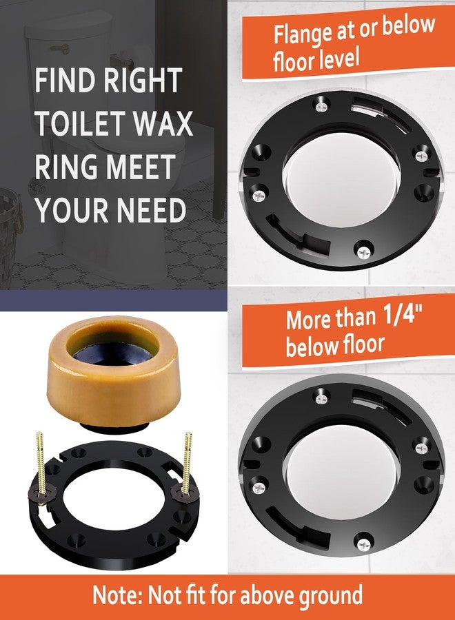 boeemi Toilet Flange Repair Kit with Extra Thick Wax Ring for Toilets Install - Image 3