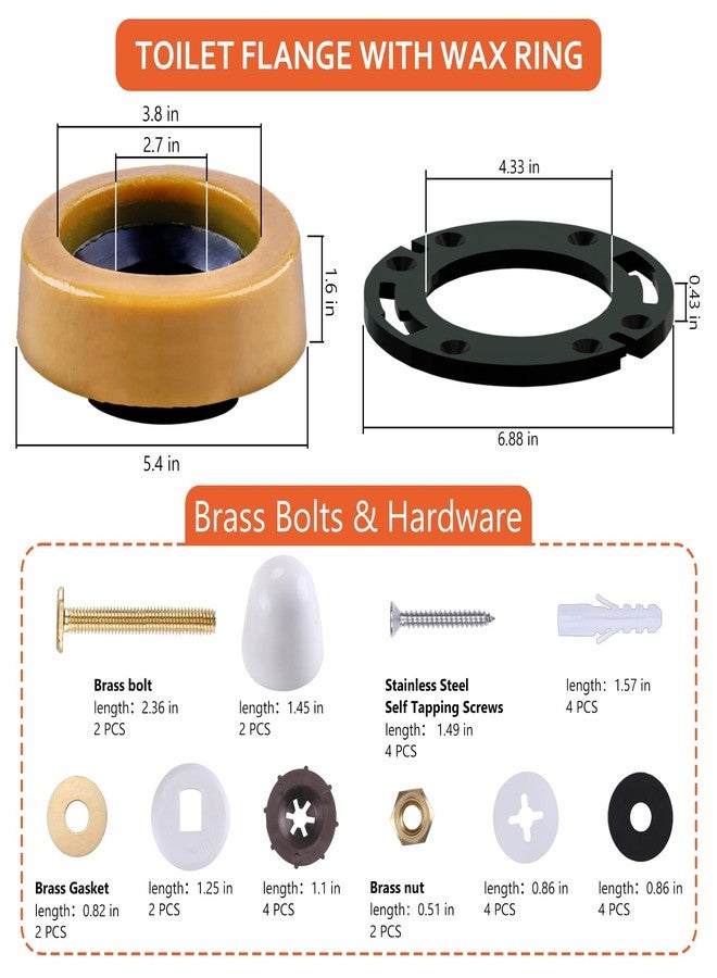 boeemi Toilet Flange Repair Kit with Extra Thick Wax Ring for Toilets Install - Image 4