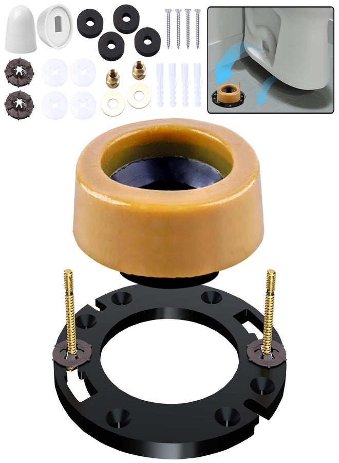 boeemi Toilet Flange Repair Kit with Extra Thick Wax Ring for Toilets Install - Image 1