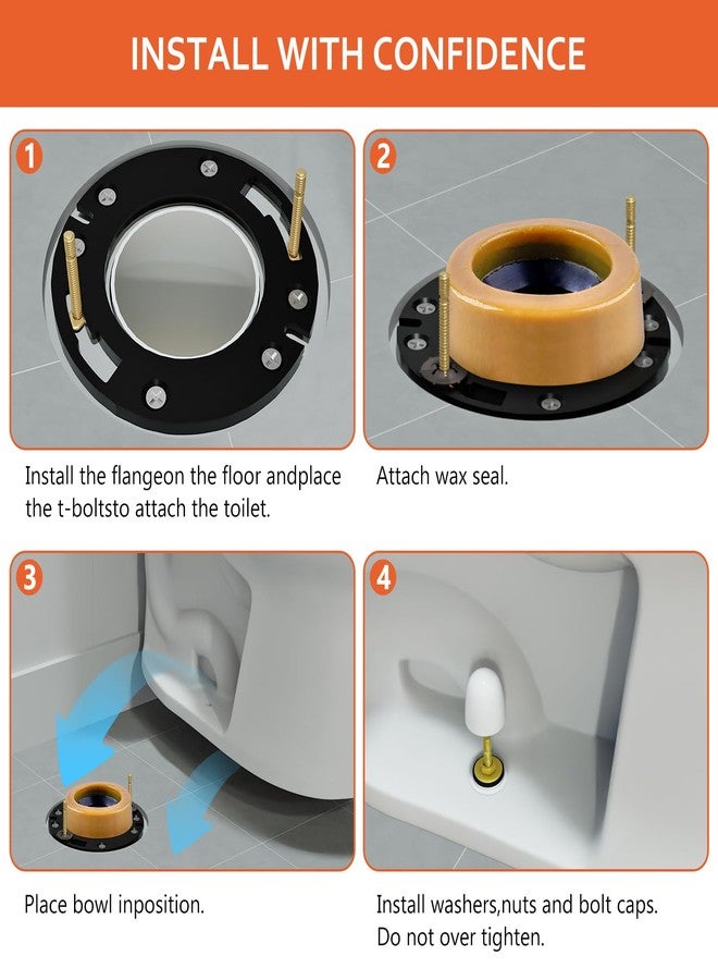 boeemi Toilet Flange Repair Kit with Extra Thick Wax Ring for Toilets Install - Image 5