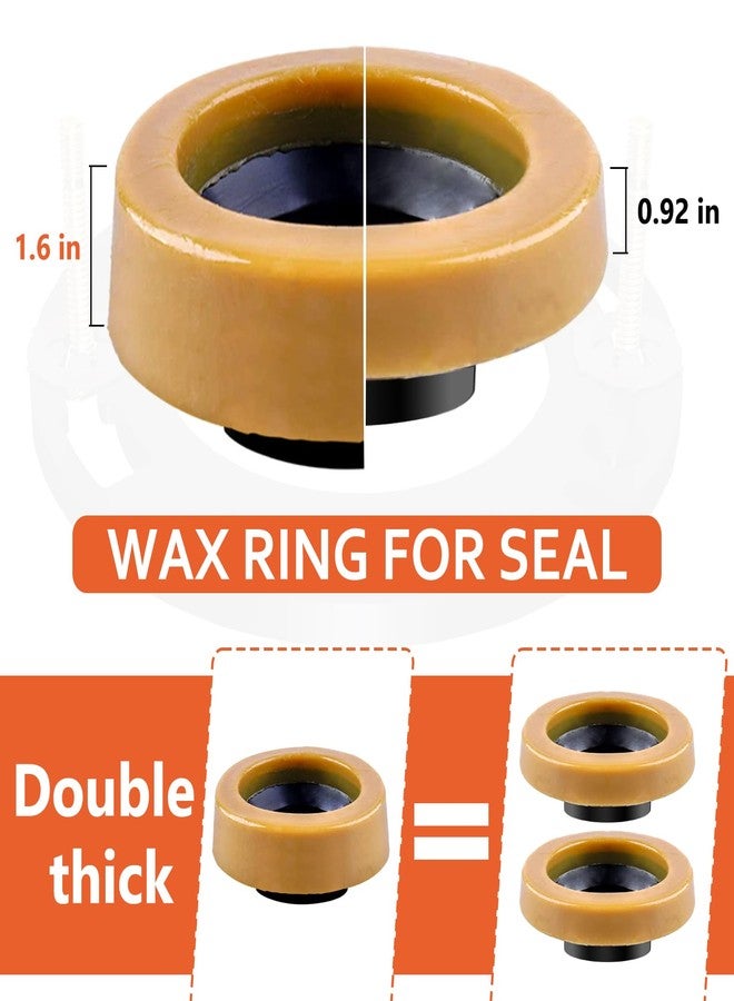 boeemi Toilet Flange Repair Kit with Extra Thick Wax Ring for Toilets Install - Image 2