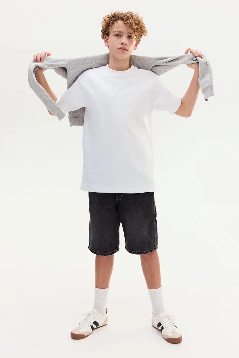 اتش اند ام Loose-fit carpenter shorts