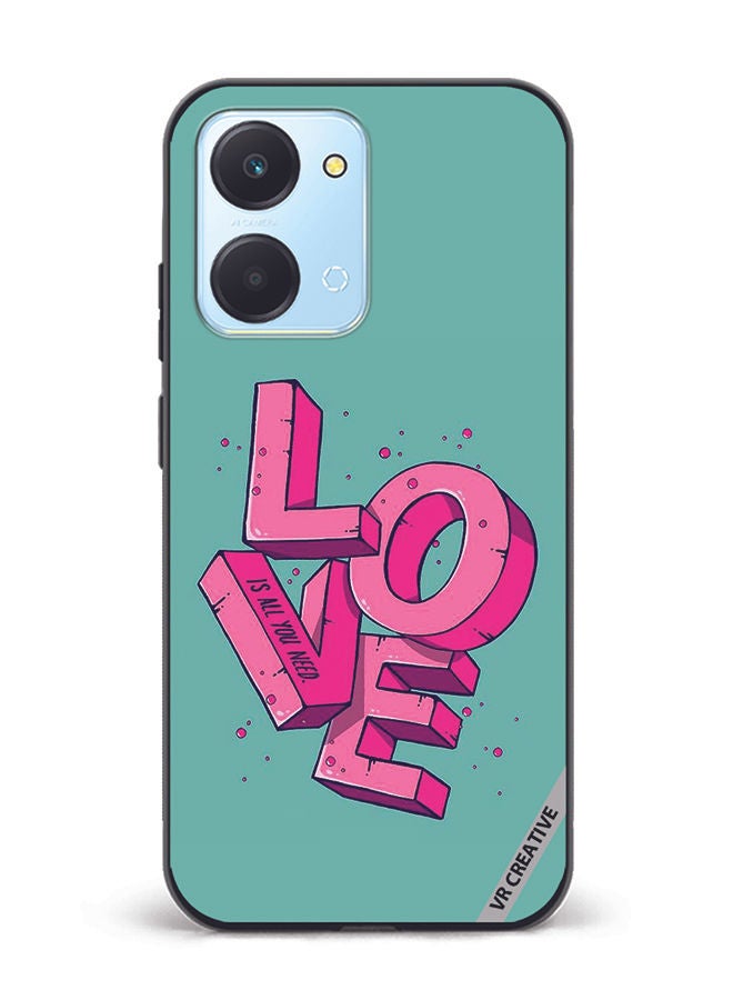 VR CREATIVE Protective Case Cover For Honor Play7T Love Is All You Need Design Multicolour - Image 1