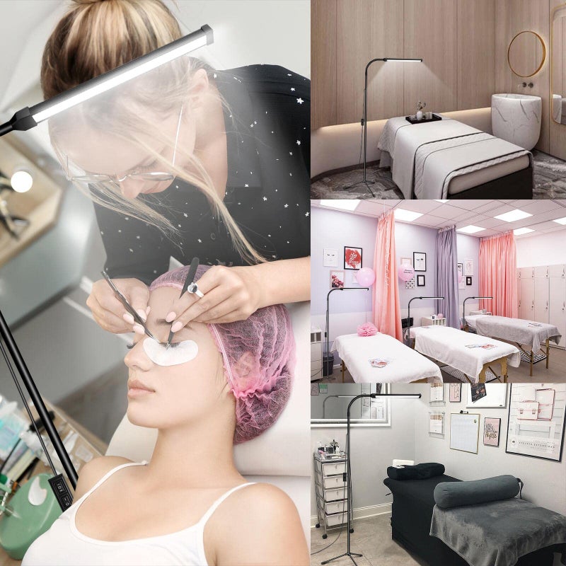 Ebest Led Floor Lamp for eyelash extensions Standing light Floor Lamps for Office Standing Lamp Brightness eyelash lamp tattoo Light Eye Caring Reading lamp for Bedroom makeup light lash light extension - Image 2