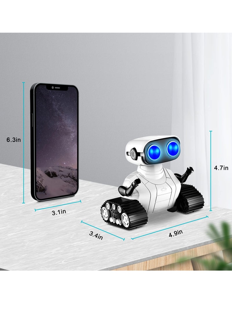 SYOSI Robot Toys, Rechargeable RC Robot for Boys and Girls, Remote Control Toy with Music and LED Eyes, Gift for Children Age 3 Years and Up  - Image 5