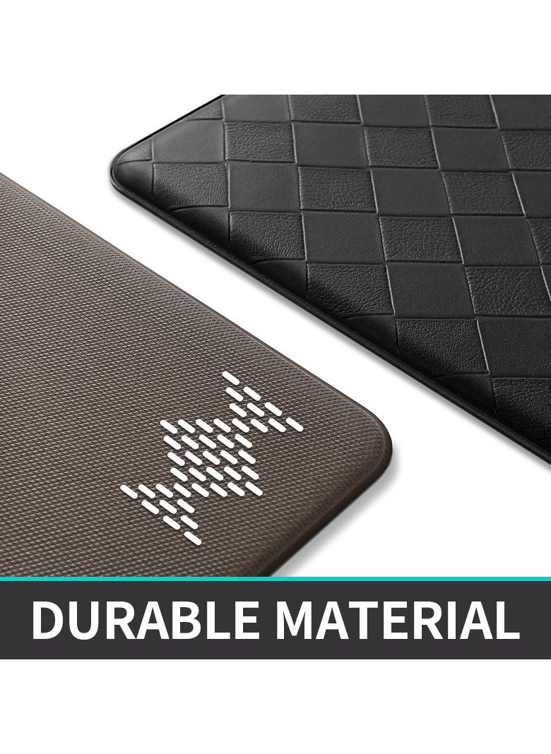YIM-VIBEHAUS Kitchen Mat, Anti Fatigue Floor Mat Kitchen Rug, Multifunctional Kitchen Runner for Kitchen, Floor, Office, Sink, Laundry (Black 45 x 120 cm)  - Image 4
