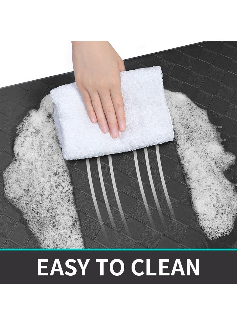 YIM-VIBEHAUS Kitchen Mat, Anti Fatigue Floor Mat Kitchen Rug, Multifunctional Kitchen Runner for Kitchen, Floor, Office, Sink, Laundry (Black 45 x 120 cm)  - Image 5
