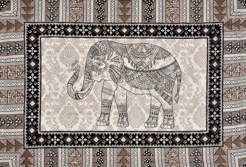 Braise Premium | King Size |100% Pure Cotton | Double Bedsheet 95 x 108 inches with 2 Pillow Covers (Brown, Design 1) - Image 3