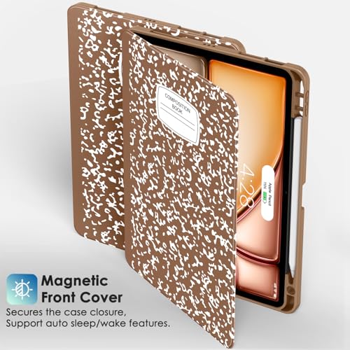 Supveco Case for iPad Air 11 Inch (M3 2025/M2 2024),iPad Air 5th/4th Generation 10.9 Inch 2022/2020 with Pencil Holder-[Auto Wake/Sleep],Premium Folio Stand Soft TPU Back Cover-Teal - Image 4
