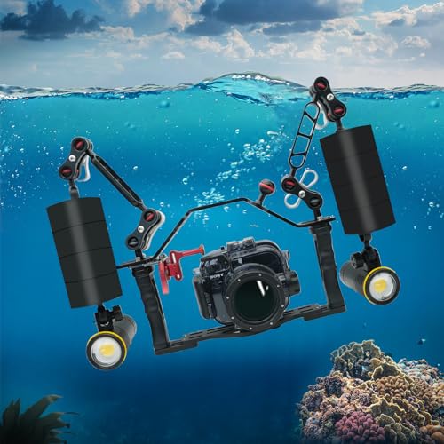nitescuba FAXS Jumbo Float Kit Buoyancy Underwater Float for Ultralight/INON/Sea&Sea/WEEFINE/Seafrogs Arms(Light arm not Included) - Image 2