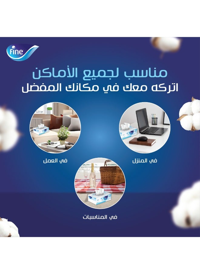 Fine Classic Sterilized 2 Ply Facial Tissue 80 Sheets Pack of 6  - Image 4