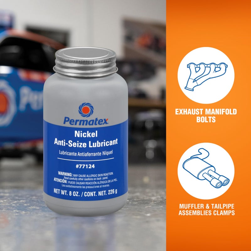 Permatex 77124 Nickel Anti-Seize Lubricant, 8 oz., Pack of 1 - Image 4