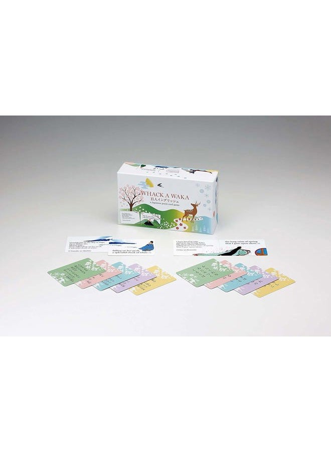 Kawada Whack A WAKA Hyakunin-Isshu English Karuta (Japanese Reading Card Game Karuta) - Image 2