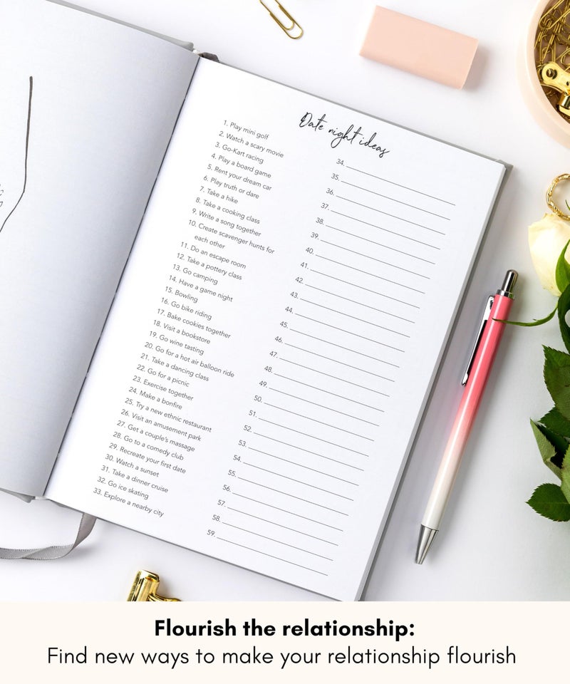 Lamare Lamare Couples Journal – Couples Adventure Book 365 Days of Questions Relationship Journal – Date Book for Couples Book – Cute Couples Gifts Workbook, Anniversary & Wedding Gifts Journal  - Image 2
