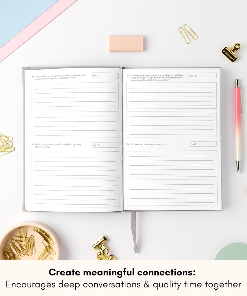 Lamare Lamare Couples Journal – Couples Adventure Book 365 Days of Questions Relationship Journal – Date Book for Couples Book – Cute Couples Gifts Workbook, Anniversary & Wedding Gifts Journal  - Image 3