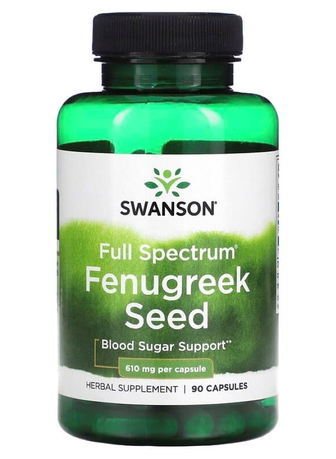 SWANSON Fenugreek Seed 610 mg 90 Caps