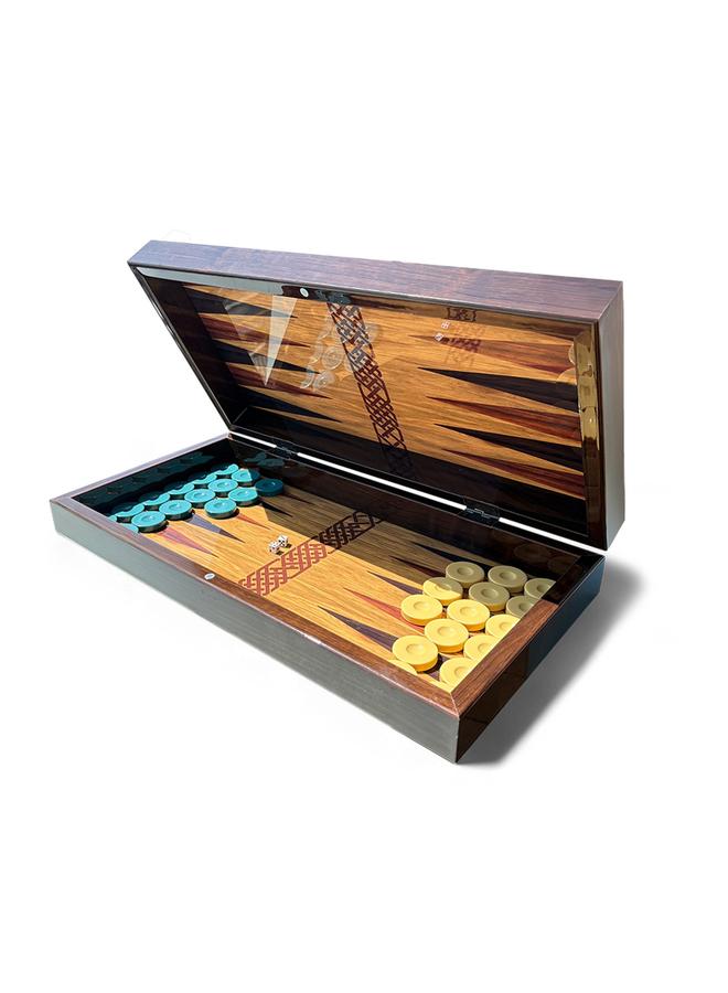 Biggdesign Backgammon Set with Dice and Checkers - Image 4