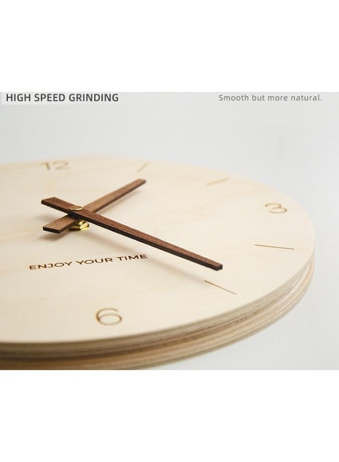 Bliss Vie BLISS VIE Solid Wood wall clock, classic, modern, nordic, elegant, decorative, living room wall clock, bedroom wall clock, office hotel, home decor  - Image 2