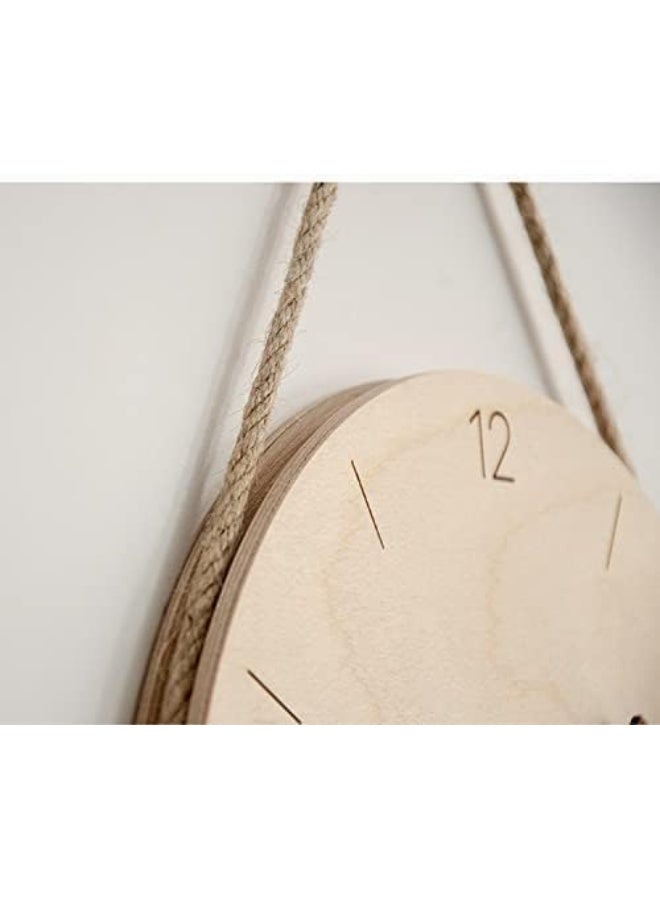 Bliss Vie BLISS VIE Solid Wood wall clock, classic, modern, nordic, elegant, decorative, living room wall clock, bedroom wall clock, office hotel, home decor  - Image 3
