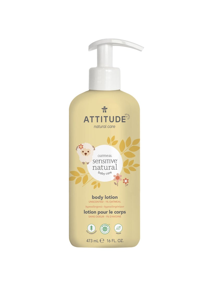 Attitude لوشن الجسم الطبيعي للأطفال - الشوفان الحساس - Image 1