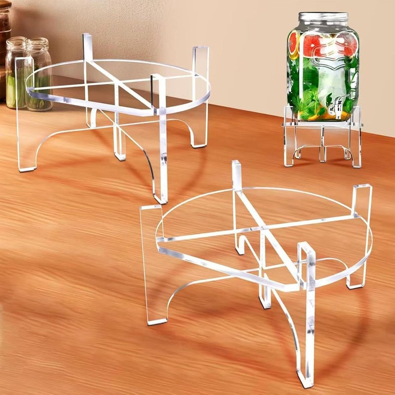 Water Stand - Sturdy Base Juice Container Holder, Acrylic Beverage Dispenser Floor Bracket, Removable Design for Home, Easy Fit Fridge Accessory, Top Kitchen Organization Tool 7.87x3.94 Inches - Image 3