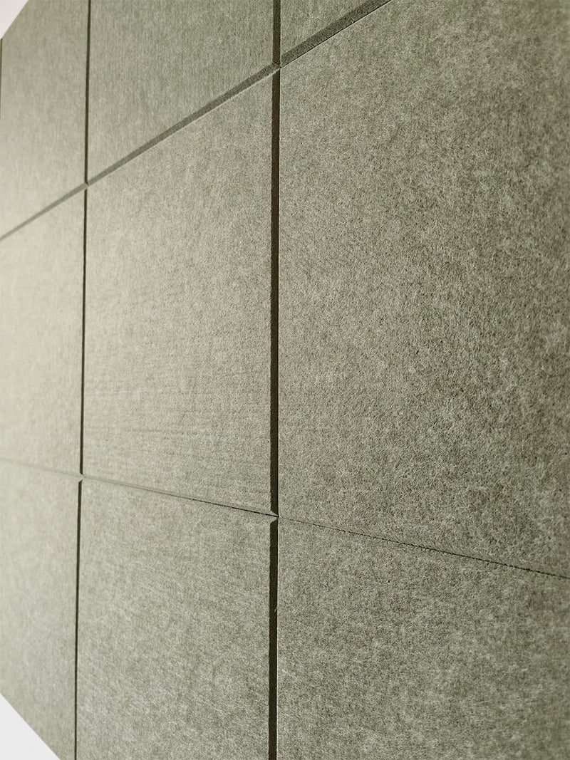 DECORITA Large Cork Board Alternative - 47"x35" 12 Pack Felt Wall Tiles with Safe Removable Adhesive Tabs, Cork Wall Tiles Cork Board for Home Office Pin Board Tack Board 48 x 36 - Olive - Image 2