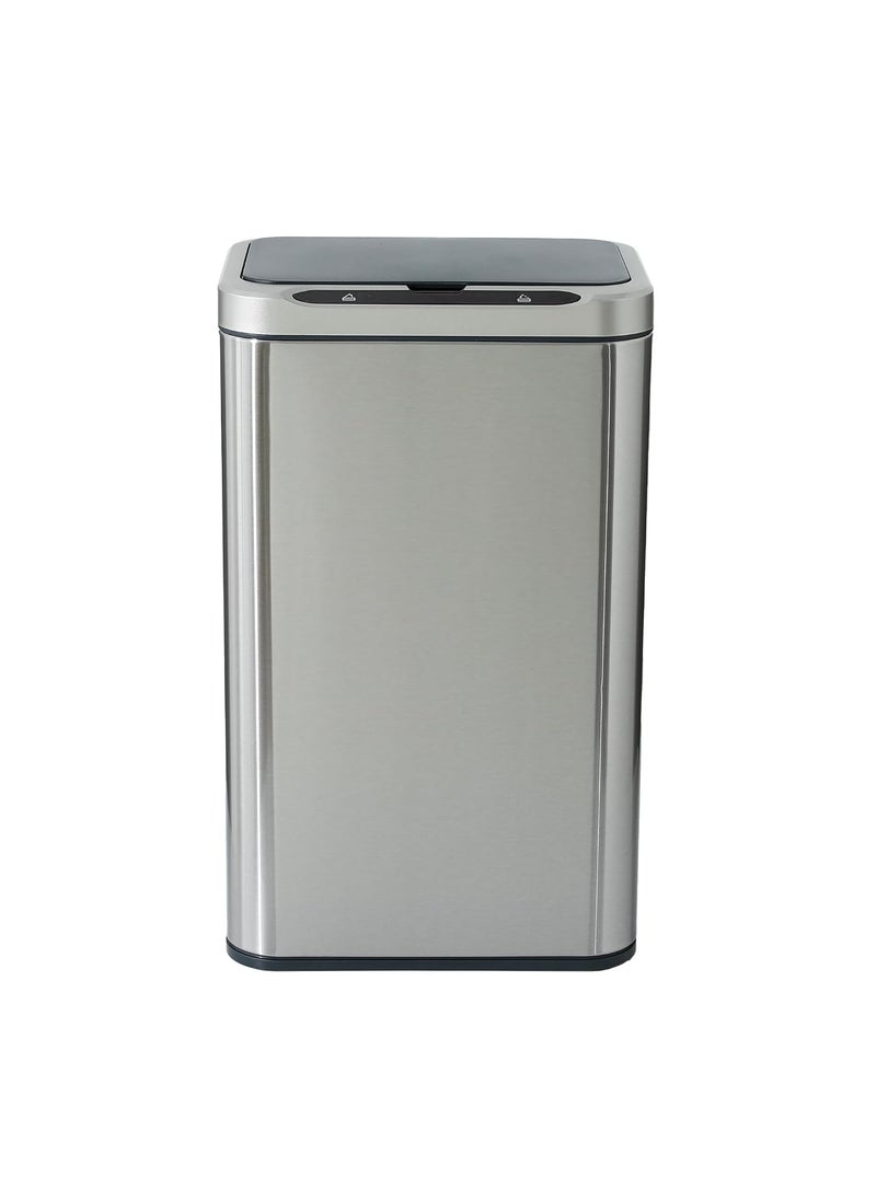 Kuber Industries Kuber Industries 25L Stainless Steel Automatic Touchless Motion Sensor Dustbin Quick Open Soft Close Lid Garbage Bin for Kitchen Bathroom Indoor Outdoor Trash Can  - Image 1