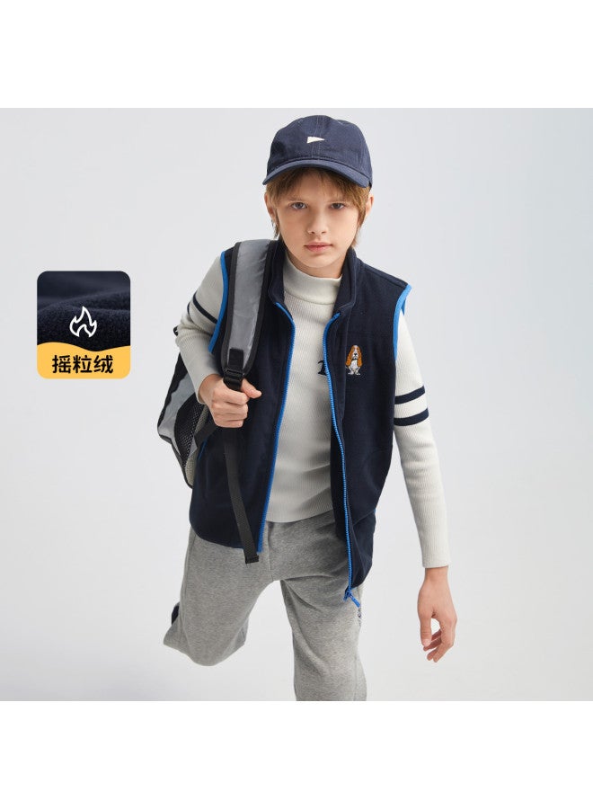 Hush Puppies Neutral Style Men's, Women's And Children's Vest Autumn And Winter Vest Versatile Semi-high Collar Vest Casual Jacket - Image 3