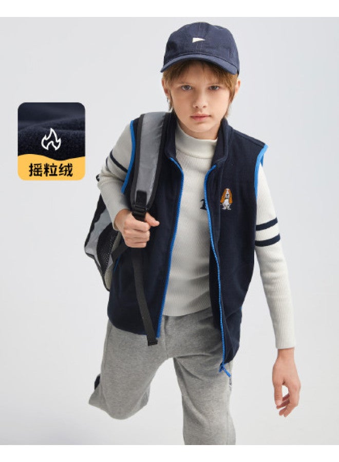 Hush Puppies Neutral Style Men's, Women's And Children's Vest Autumn And Winter Vest Versatile Semi-high Collar Vest Casual Jacket - Image 1