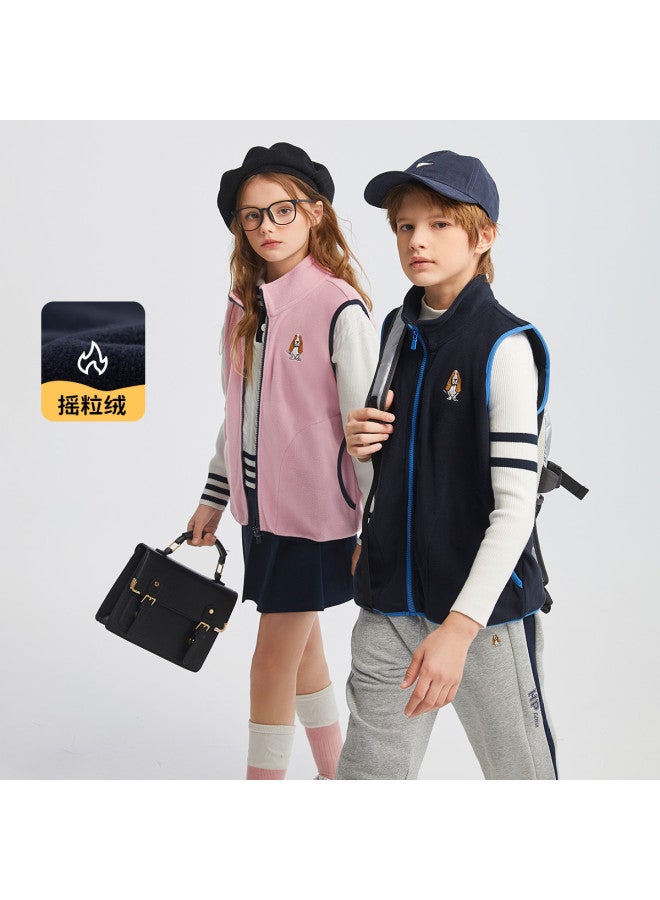 Hush Puppies Neutral Style Men's, Women's And Children's Vest Autumn And Winter Vest Versatile Semi-high Collar Vest Casual Jacket - Image 2