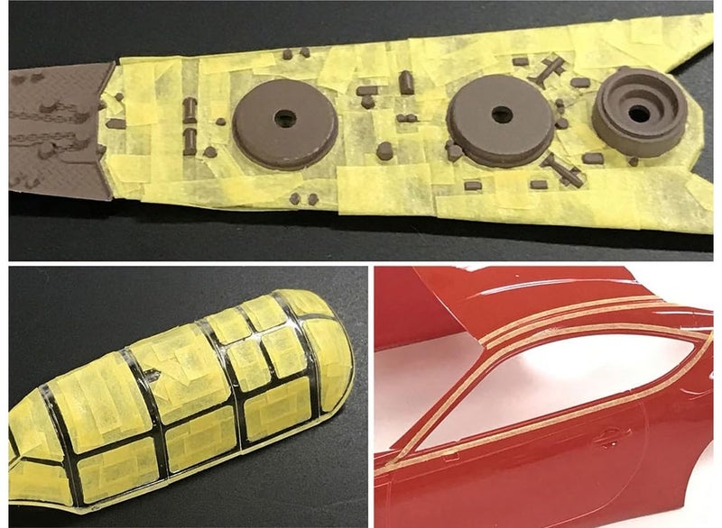 Tamiya شريط ماسك تاميا TAM87206 87206 بعرض 1 مم وطول 18 م، لصنع النماذج، ملحقات - Image 4