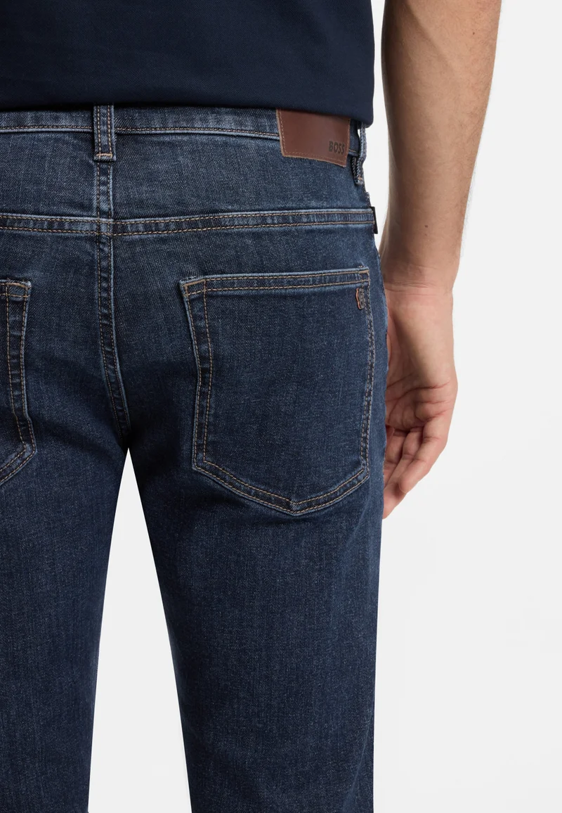 BOSS Dark Blue Delaware slim-fit jeans in comfort-stretch denim for Men | Best Price UAE