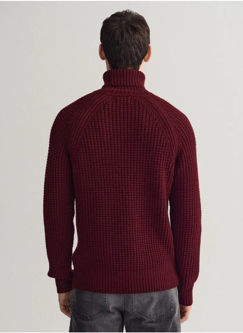 غانت Gant Textured Rollneck Sweater