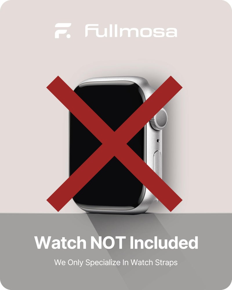 Fullmosa Slim Metal Band [No Watch] Compatible with Apple Watch Strap 41mm 40mm 38mm 46mm 45mm 44mm 42mm 49mm,Thin Strap for iWatch Ultra3/2/1 SE3/2/1 Series 11/10/9/8/7/6/5/4/3 2/1,Rose Gold - Image 2